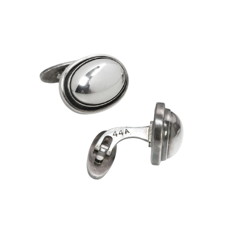 Georg Jensen #44A Domed Silver Cufflinks